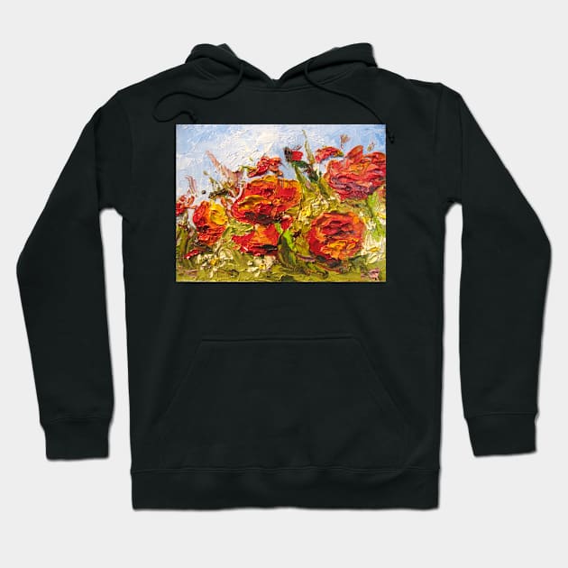 Poppies and Asters Hoodie by Susan1964